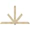 Ekena Millwork Kennewick Rough Sawn Timber Gable Bracket, Douglas Fir, 96"W x 60"H x 6"D x 6"F, 15/12 Pitch GBW096X60X0606KEN00RDF - alternate 1